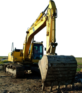 Excavation and site preparation for retaining wall